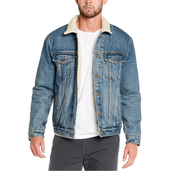 Flint & Tinder Type 3 Sherpa-Lined Trucker Jacket / Small - Picture 5 of 16